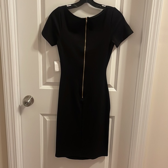 Charlotte Russe Women’s Black Cocktail Dress Size M Gold Zipper Down the Back. - Picture 2 of 3